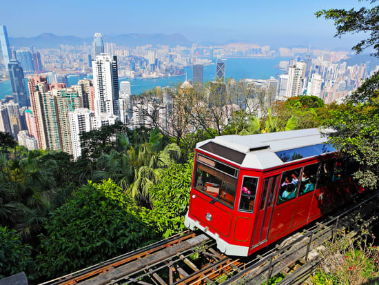 Hong Kong Island - Tram Ride from Victoria Peak